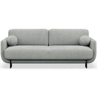 SCHLAFSOFA Ovals Hellgrau - Hellgrau/Schwarz, Textil/Metall (236/95/96cm) - Selsey