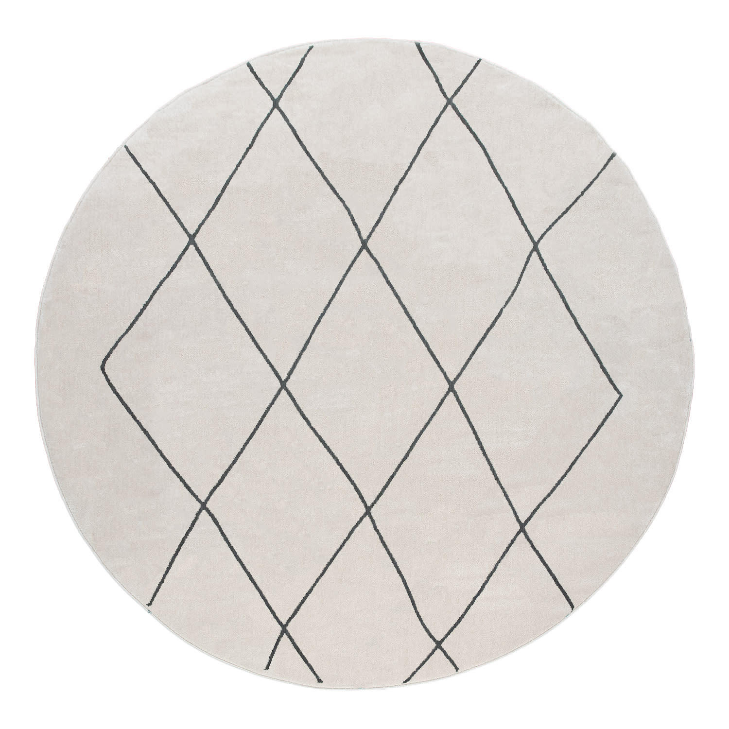 KURZFLORTEPPICH 160/160 cm Haral 786 - Weiß, Kunststoff (160/160cm) - Paco Home