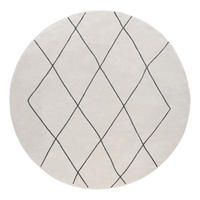 KURZFLORTEPPICH 120/120 cm Haral 786 - Weiß, Kunststoff (120/120cm) - Paco Home