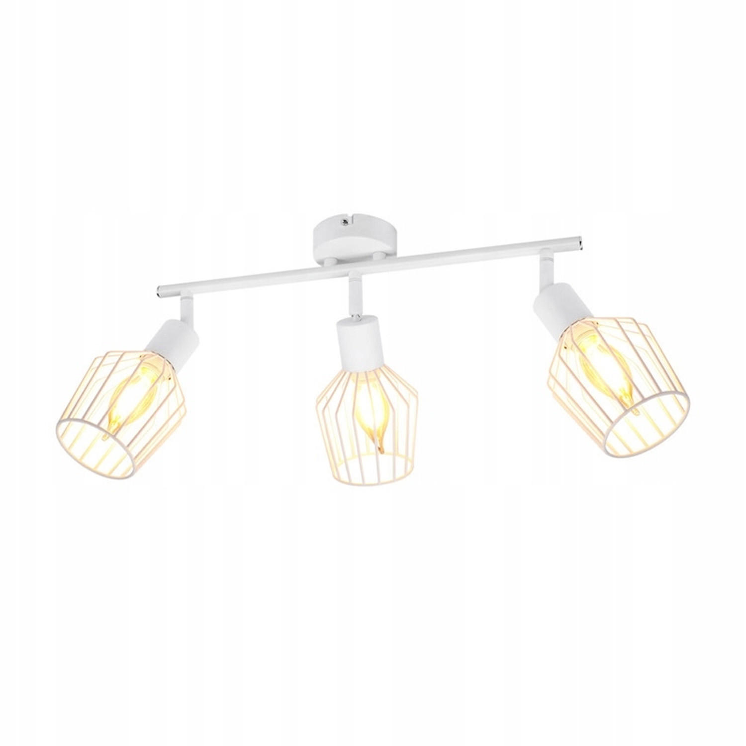 STRAHLER Franziska 3-flammig 46/10/10 cm - Weiß, Metall (46/10/10cm) - Nettlife