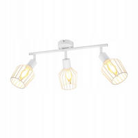 STRAHLER Franziska 3-flammig 46/10/10 cm - Weiß, Metall (46/10/10cm) - Nettlife