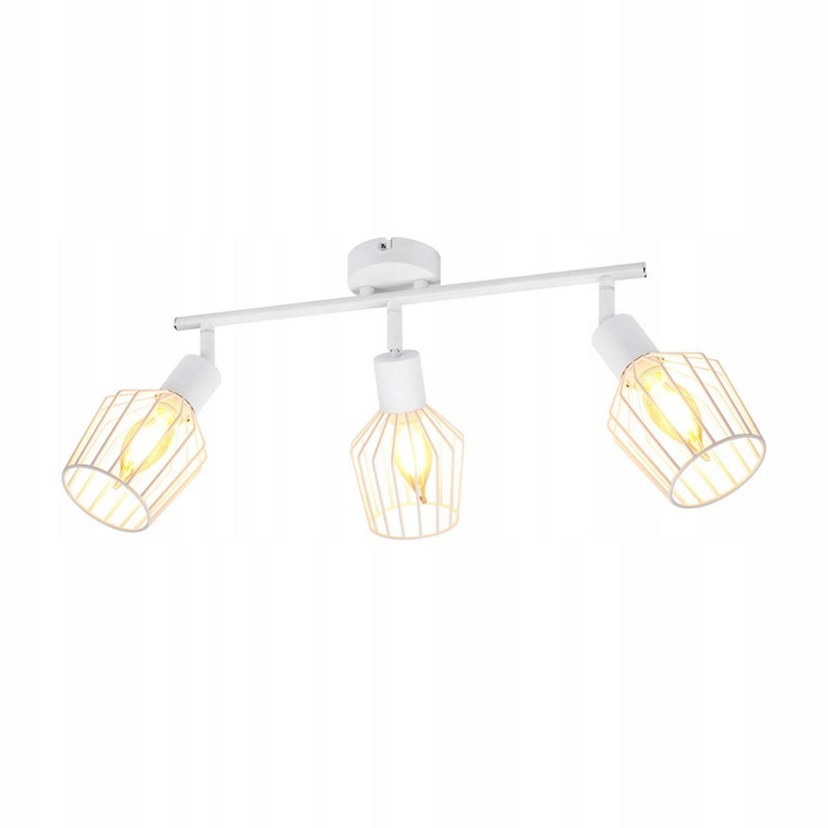 STRAHLER Franziska 3-flammig 46/10/10 cm - Weiß, Metall (46/10/10cm) - Nettlife