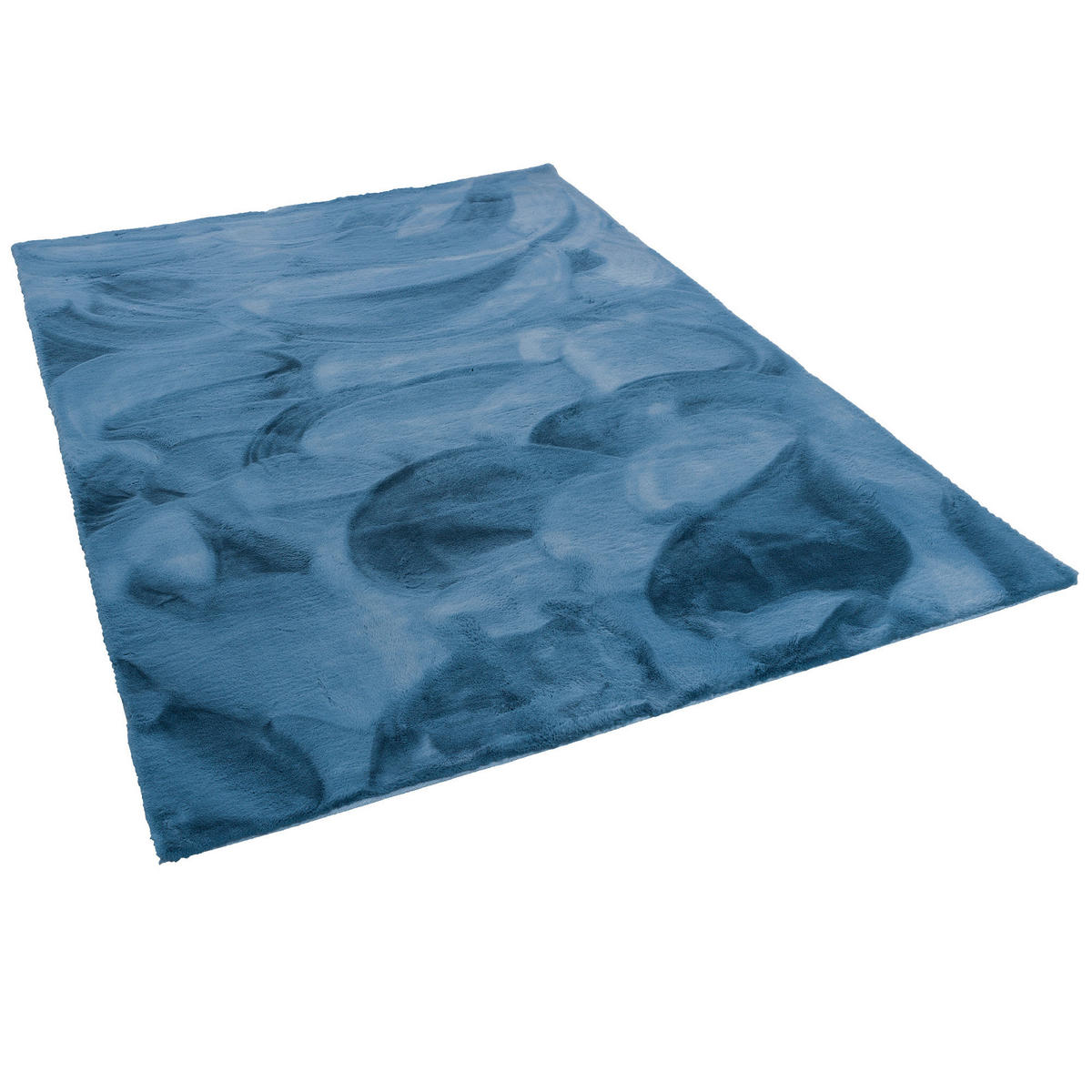 FELLTEPPICH LUXUS SUPER SOFT PLUSH - Blau, Textil (90/160cm) - Pergamon