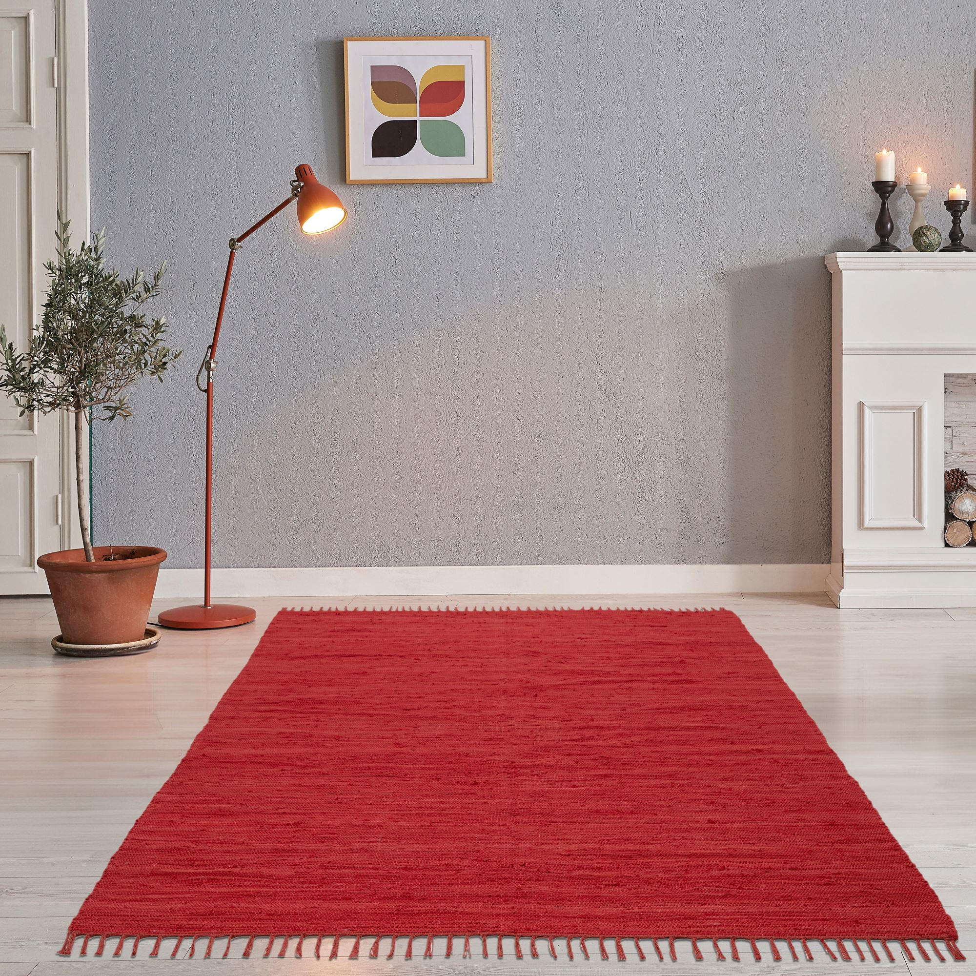 FLECKERLTEPPICH Chindi 160x230 cm - Rot, Textil (160/230cm) - Rug and Roll