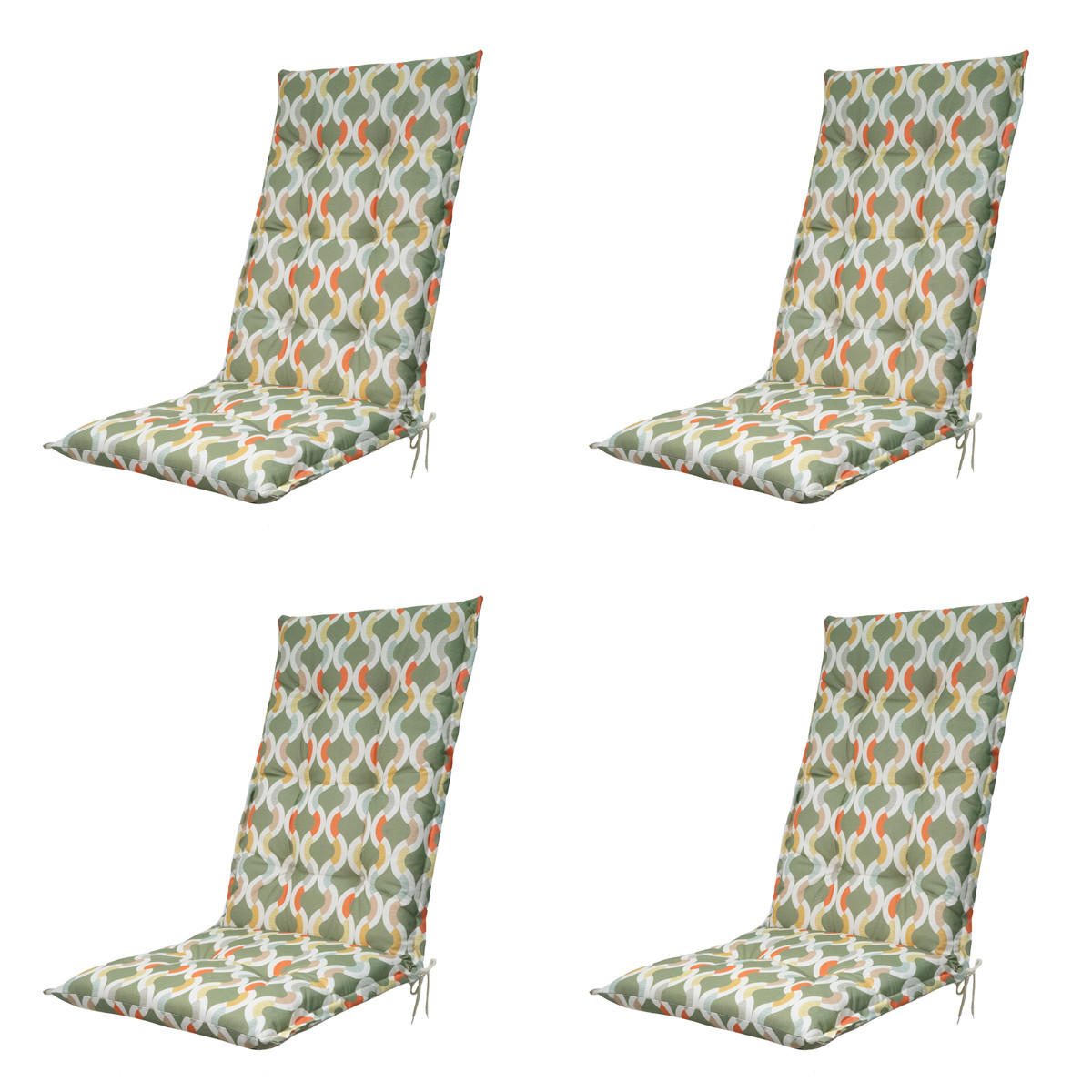 GARTENSTUHLKISSEN Trivia 123/50 cm 4er-Set - Grün, Textil (50/7/123cm) - Madison