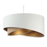 HÄNGELEUCHTE Weiß 50/23 cm - Beige, Kunststoff (50/1.3/23cm) - ONZENO
