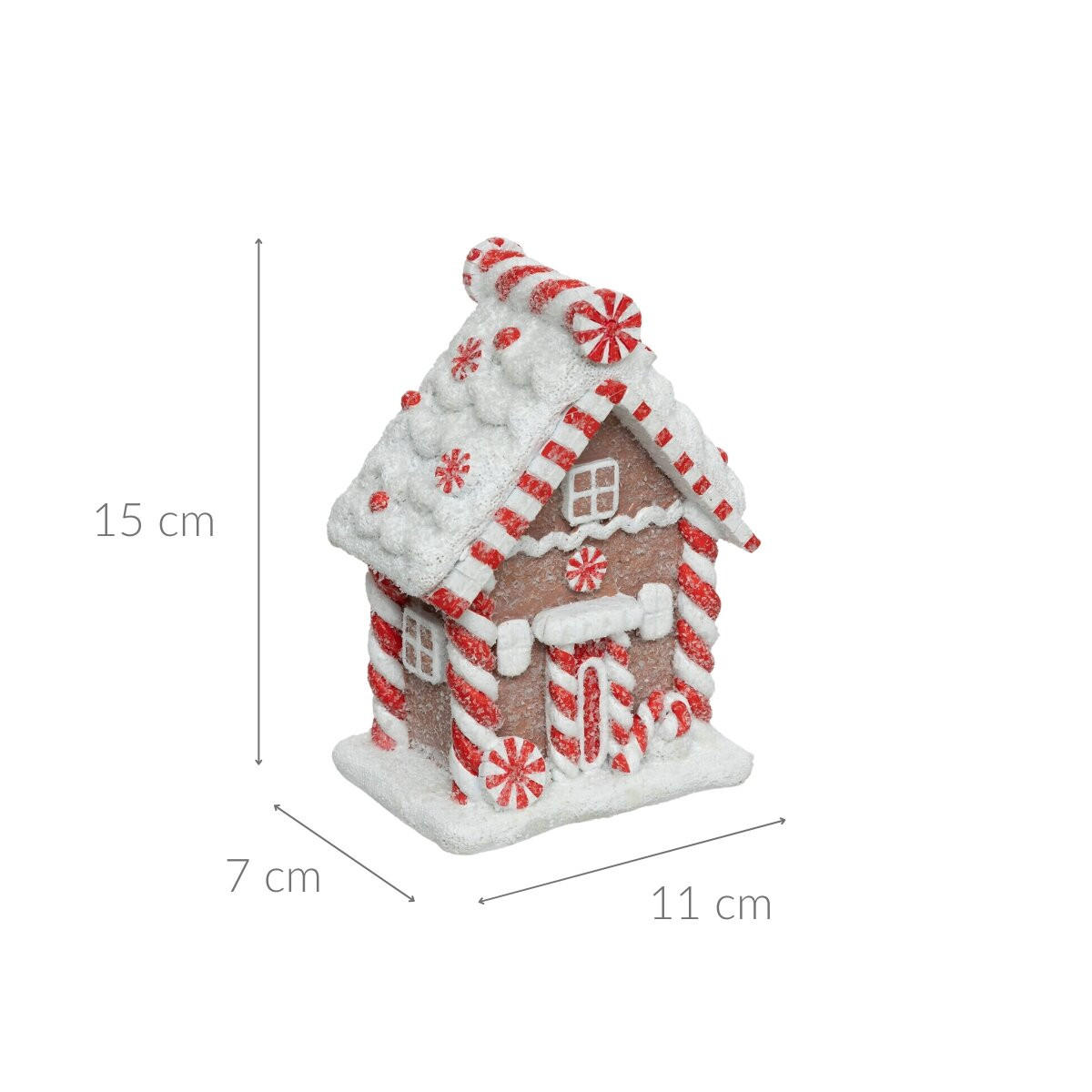 LEBKKUCHENHAUS 15 cm - Multicolor, Kunststoff (7/15/11cm) - Atmosphera Createur d´interieur