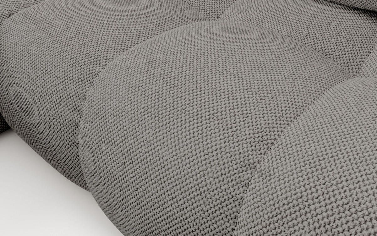 ECKSOFA DUCA L-S Grau Jersey mit Schlaffunktion - Grau, Holz (266.5/266.5cm) - MASSENO