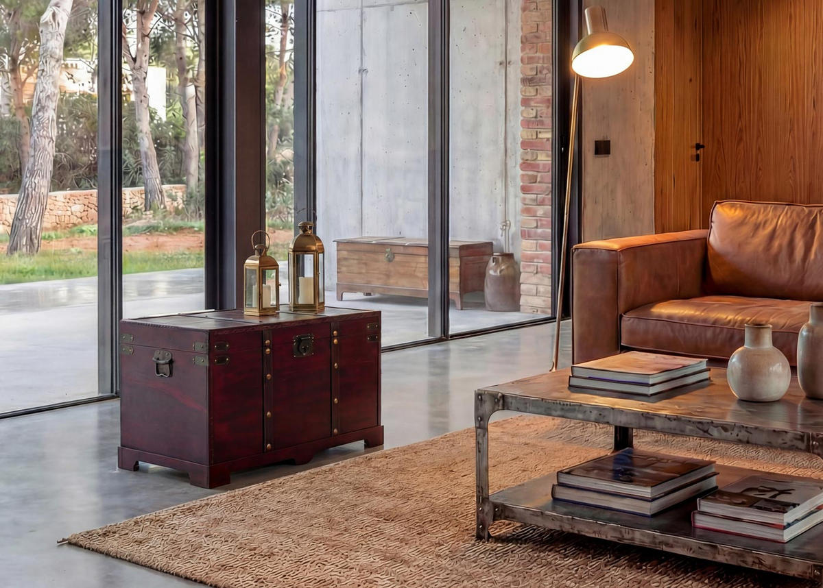 HOLZTRUHE Braun - Braun, Holz (77/49/47cm) - MCW