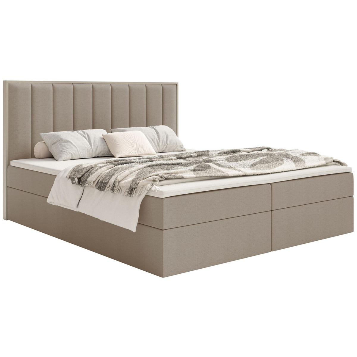 BOXBETT Togents Braun Chenille hydrophob 160x200 cm - Braun, Textil (160/200cm) - Selsey