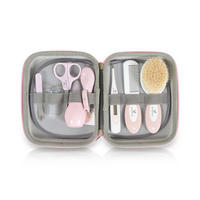 BABYPFLEGESET M1419 rosa 9-teilig, Nasensauger, Nagelschere, Thermometer, Edelstahl, Nagelfeile - Rosa, Kunststoff (6/15cm) - Cangaroo