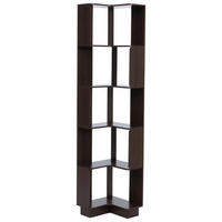 KOTNI KNJIŽNI REGAL Dekor oreh - barva oreha, les (40/175/40cm) - MCW