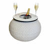BEISTELLTISCH MIT ACRYL-KÜHLER Milano Champagner 40 cm - Champagner, Kunststoff (55/55/40cm) - COOTAB Cooler Table