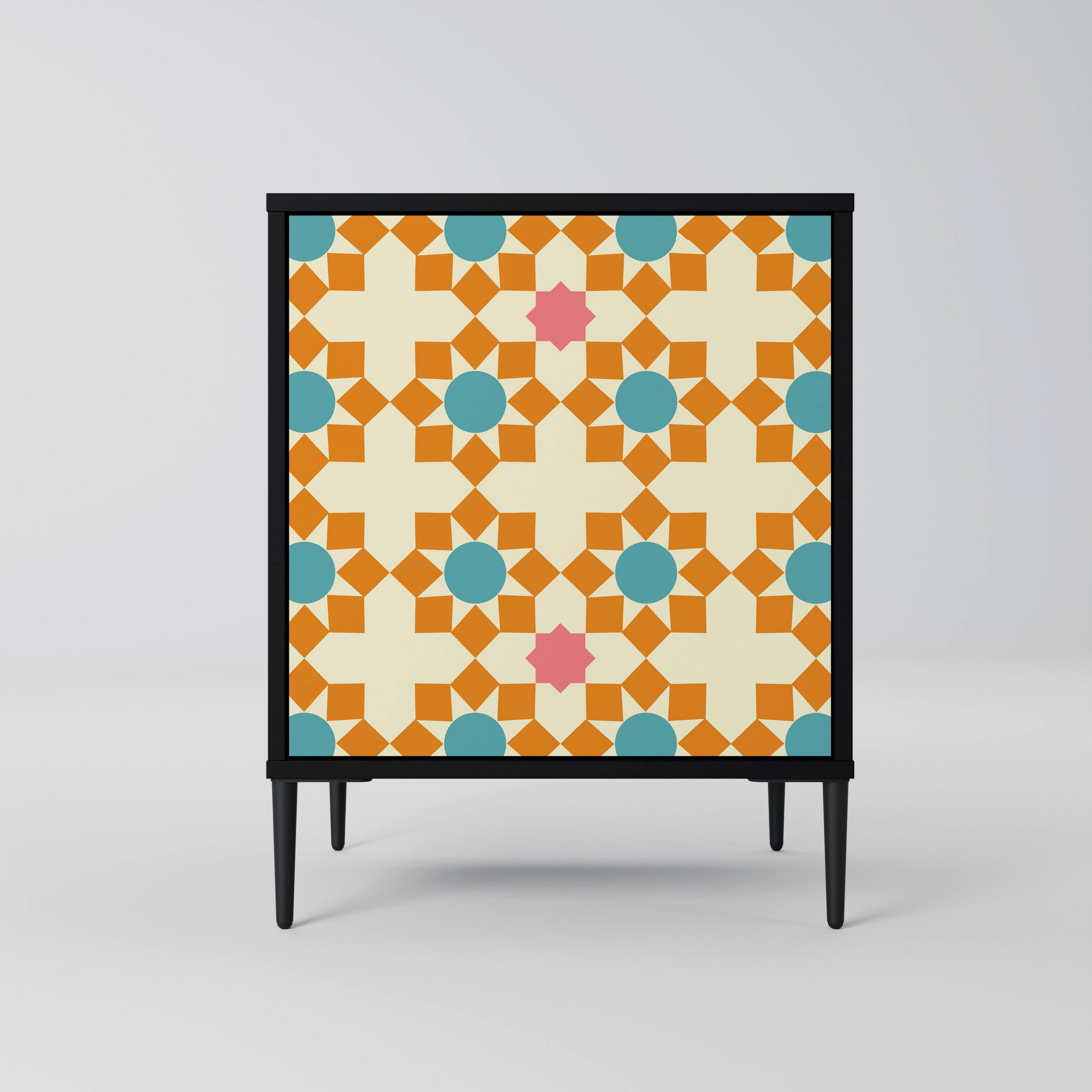 SpaceRebels Sideboard Schwarz 57.5x72.5x42 cm