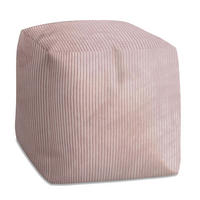 SITZSACK CUBE Silver Pink - Pink, Textil (60/60/60cm) - Dreamroots