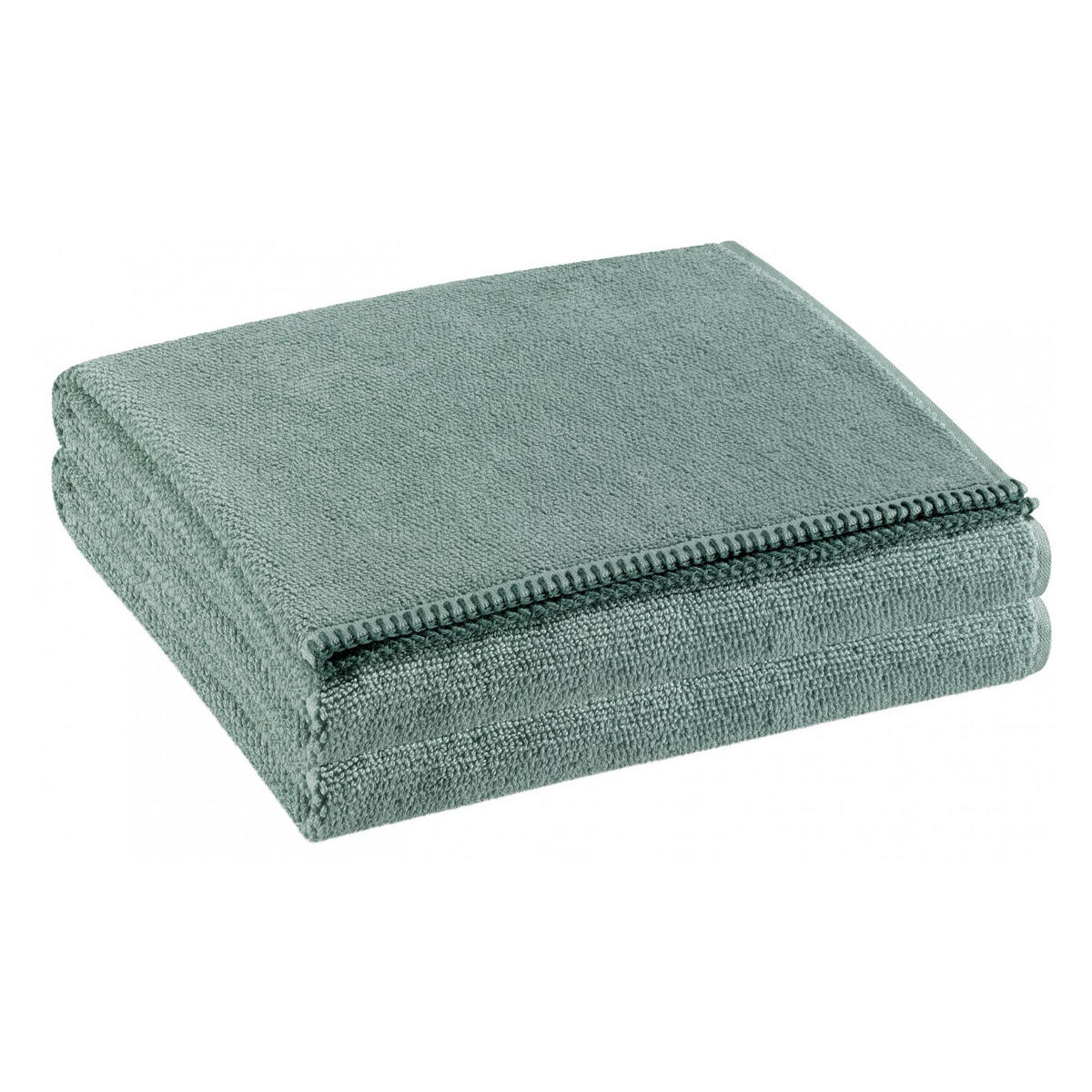 BADETUCH Bora salbeigrün 90 x 150 cm - Salbeigrün, Textil (90/150cm) - Vivaraise