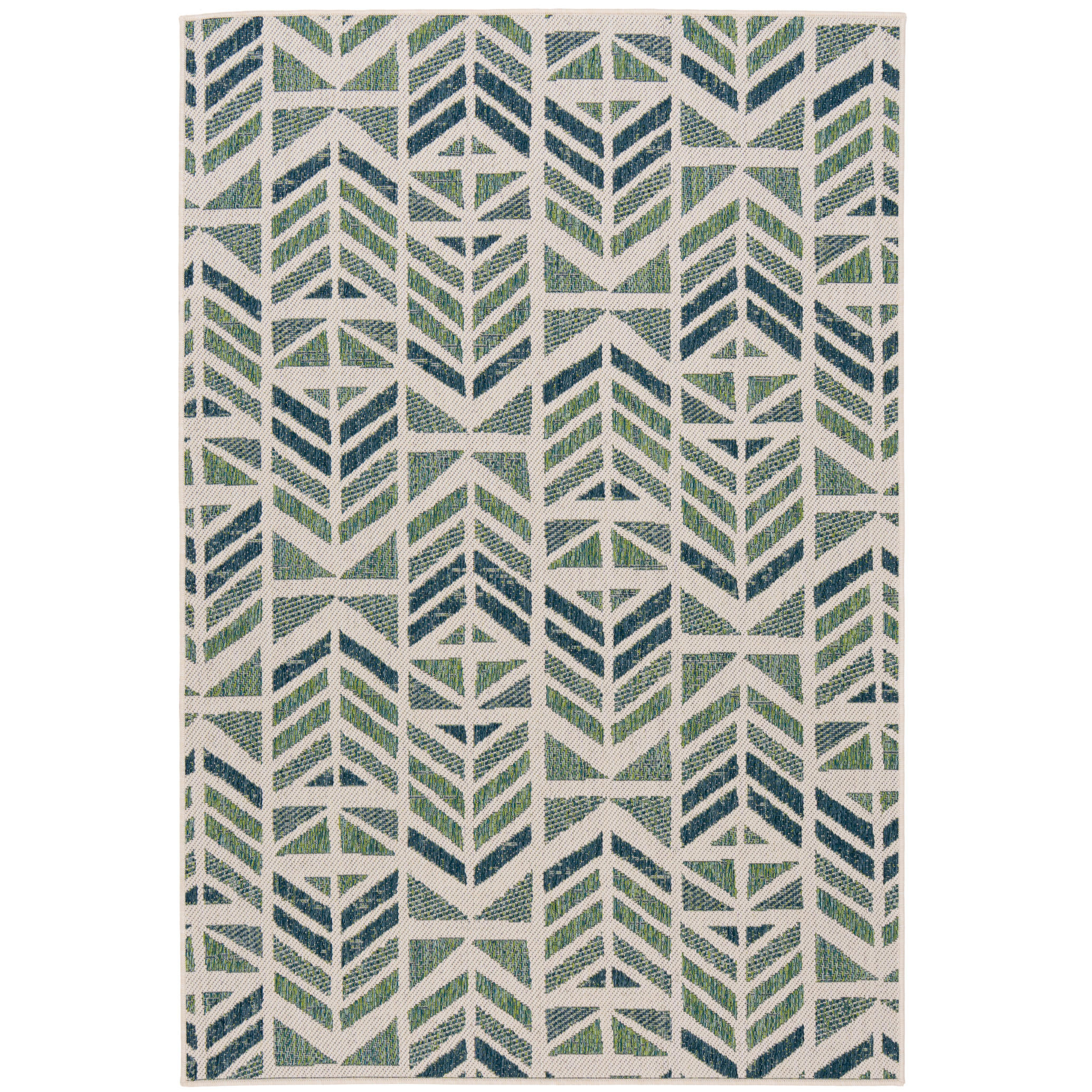 IN- UND OUTDOOR TEPPICH CARPETTO VINTAGE - Türkis, Textil (133/190cm) - Pergamon