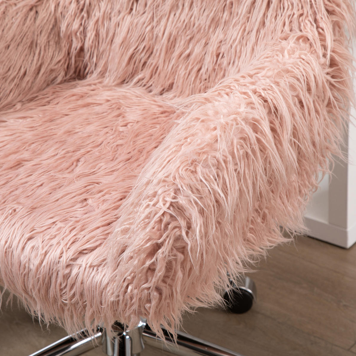 CHEFSESSEL, Schaumstoff, Rosa+Silber - Multicolor, Fell (60/85/57cm) - Vinsetto
