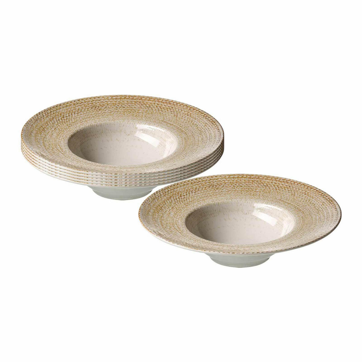 GOURMETTELLER Rimini beige ø 28 cm 6er Set - Beige, Keramik (28cm) - Ritzenhoff Breker