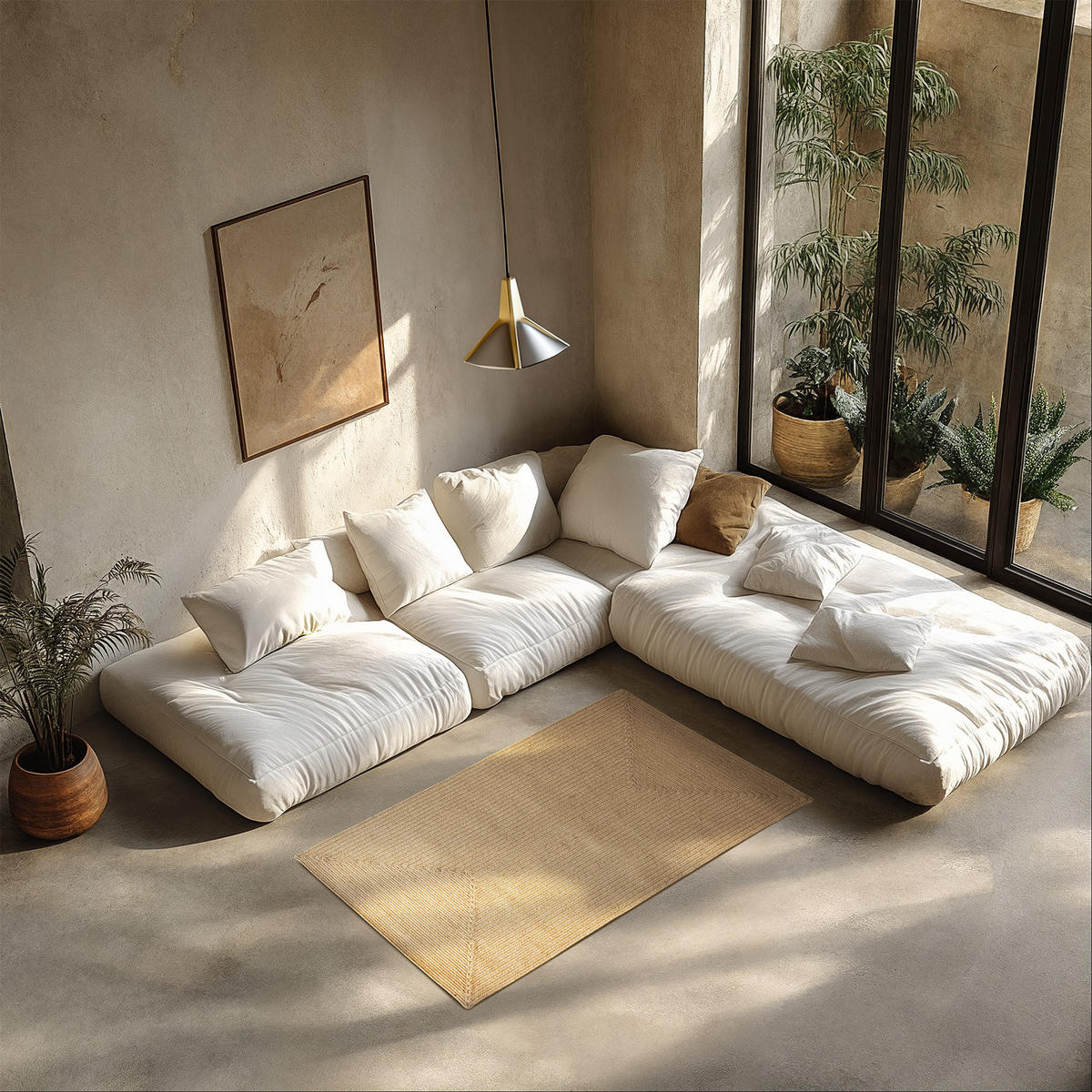GEFLOCHTENER-TEPPICH Vibe,strapazierfähig und pflegeleicht,braun - Braun, Textil (80/150cm) - tectake