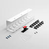 KABELKANAL Set B, Weiss - Weiß, Metall (43/10/12cm) - Albatros