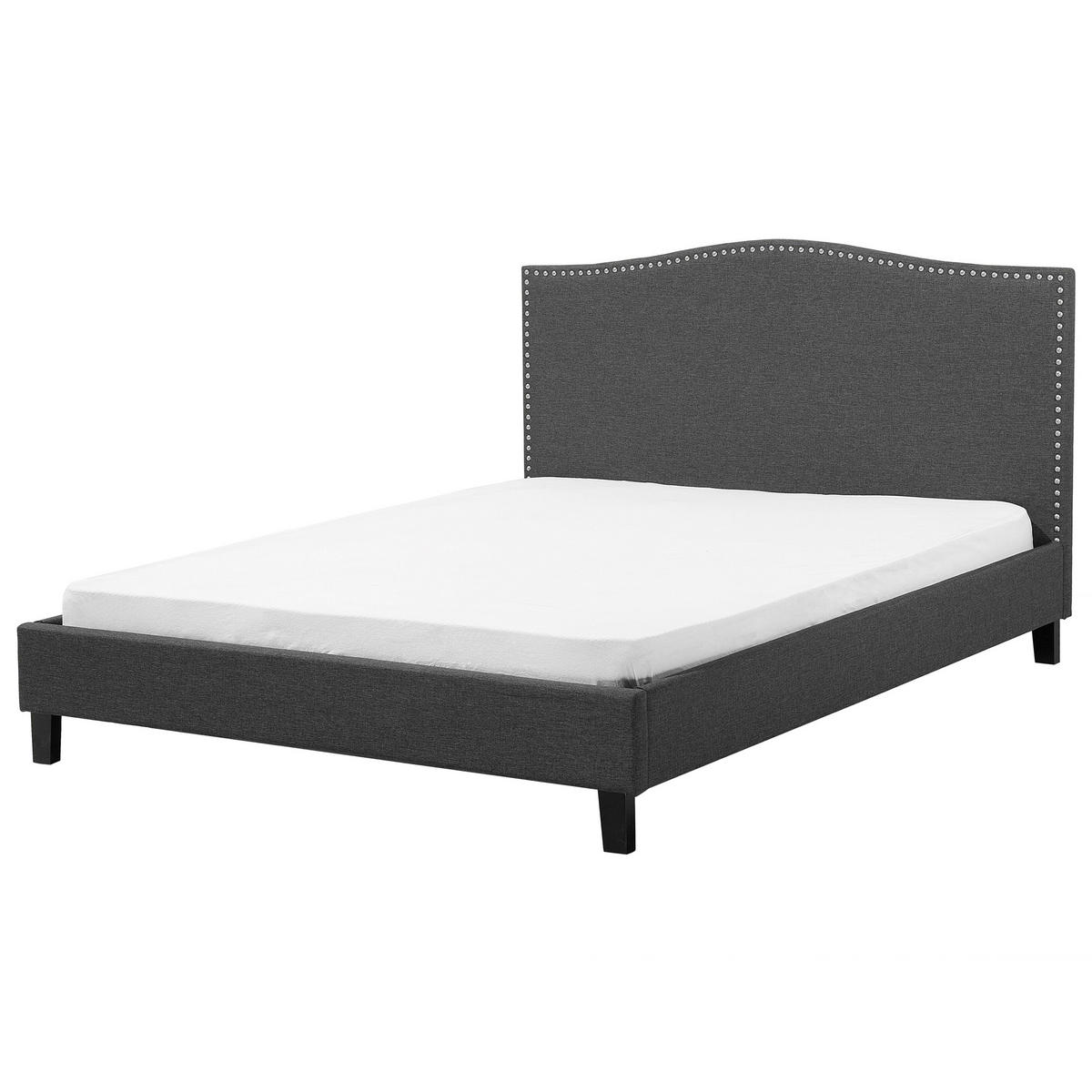 POLSTERBETT 180/200cm Dunkelgrau Montpellier - Dunkelgrau, Textil (180/200cm) - Beliani