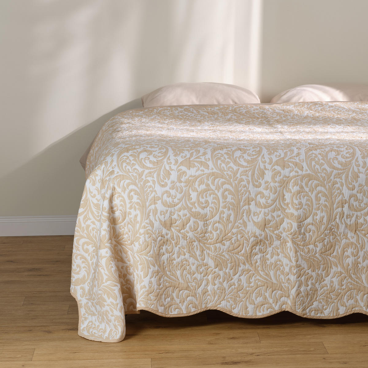 TAGESDECKE Sulani - Beige, Textil (200/220cm) - home&you