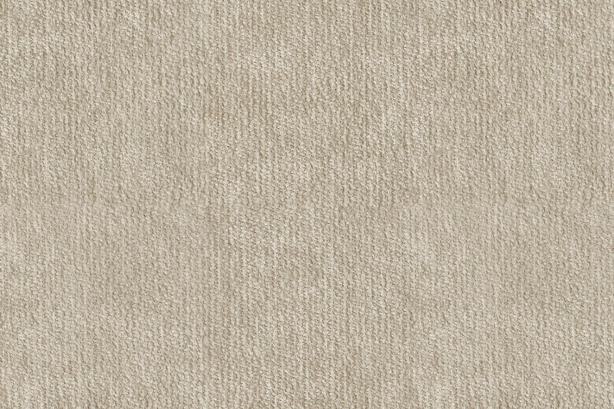 ECKSOFA FEBE 4-Sitzer LINKS, cremefarbener Chenille-Stoff - Creme/Schwarz, Holz/Textil (264/157cm) - Wozimo