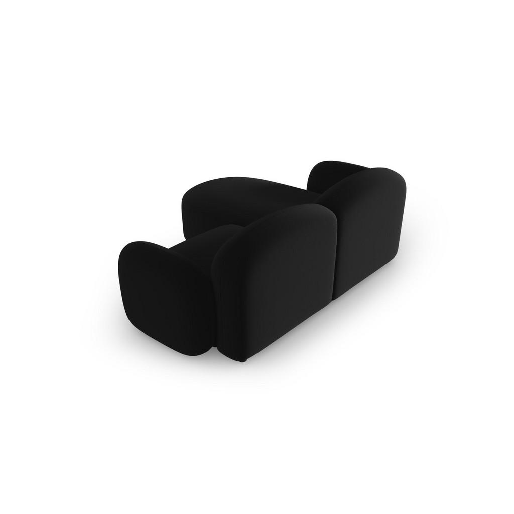 Thumbnail - Micadoni Ecksofa, Schwarz, Textil, 3-Sitzer, L-Form, 194x155 cm, Hergestellt in Europa, Wohnzimmer, Sofas & Couches, Woh...