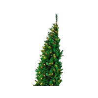 WEIHNACHTSBAUM künstlicher NARNIE 180 cm, grün, 2D, 743 Zweige, 200 warmweiße LED, inkl. Metallständer - Grün, Kunststoff/Metall (132/180cm) - LAALU