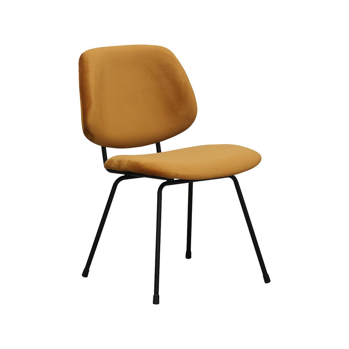ESSZIMMERSTUHL Bello - Ocher - 48/82/58 cm - 2er-Set - Gelb, Textil (47/82/58cm) - LABEL51