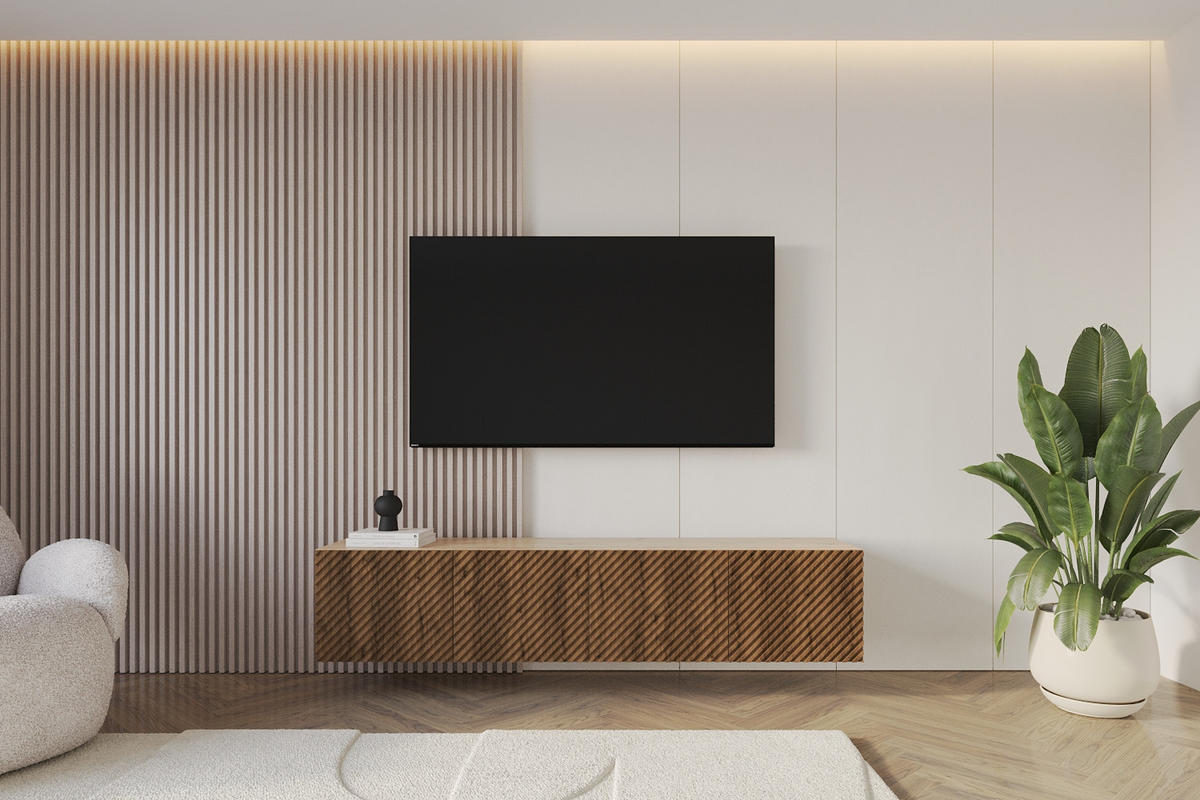 LOWBOARD ZENO-W 2x100x40x41 cm - Artisan / Katania - Eiche Wotan, Holzwerkstoff (200/40/41cm) - ALTDECOR