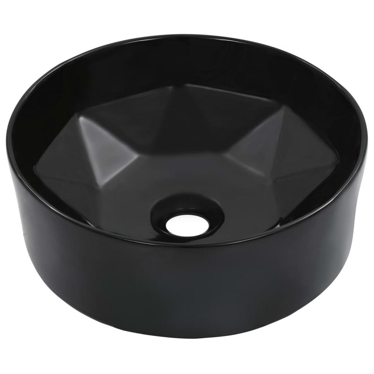 WASCHBECKEN Lambert 36/36/14 cm - Schwarz, Keramik (36/14/36cm) - Nettlife