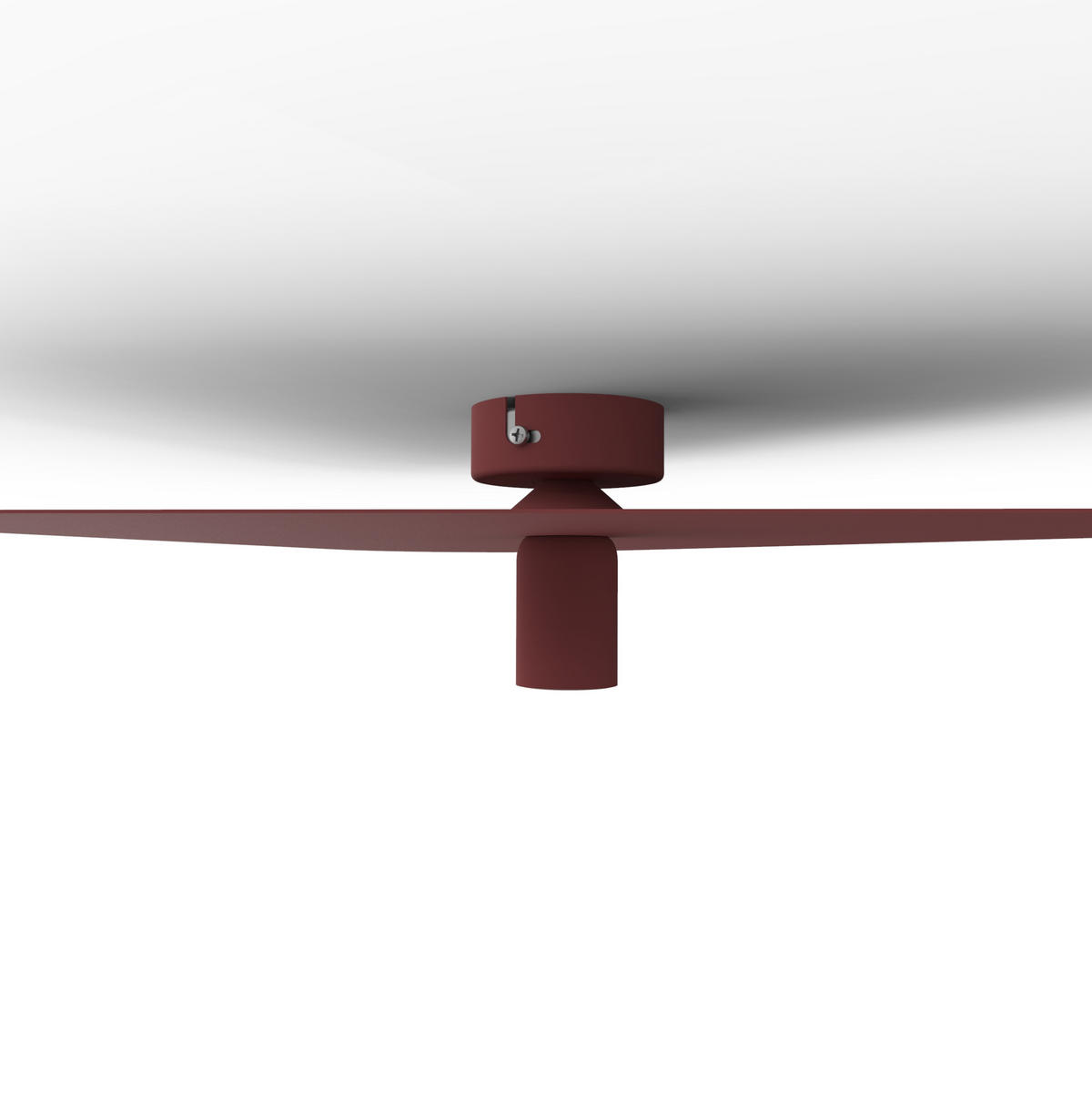 DECKENLEUCHTE - Rot, Metall (42/50/10cm) - Lumicom