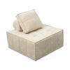 SESSEL velluto beige - Beige, Textil (100/89/96cm) - Habitat Garten