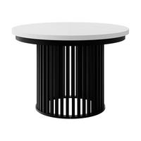 ESSTISCH ausziehbar Komo - Schwarz/Weiß, Holz/Holzwerkstoff (100/100/76cm) - MIRJAN24