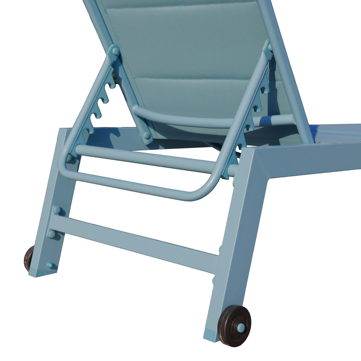 SONNENLIEGEN Barbados Hellblau und Hellblau 2er-Set - Blau, Kunststoff (61/95/198cm) - Happy Garden