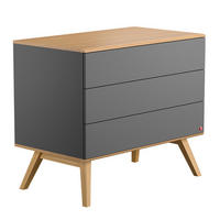 DĚTSKÁ KOMODA šedá - šedá, kompozitní dřevo (100/86.5/58cm) - Petits-meubles