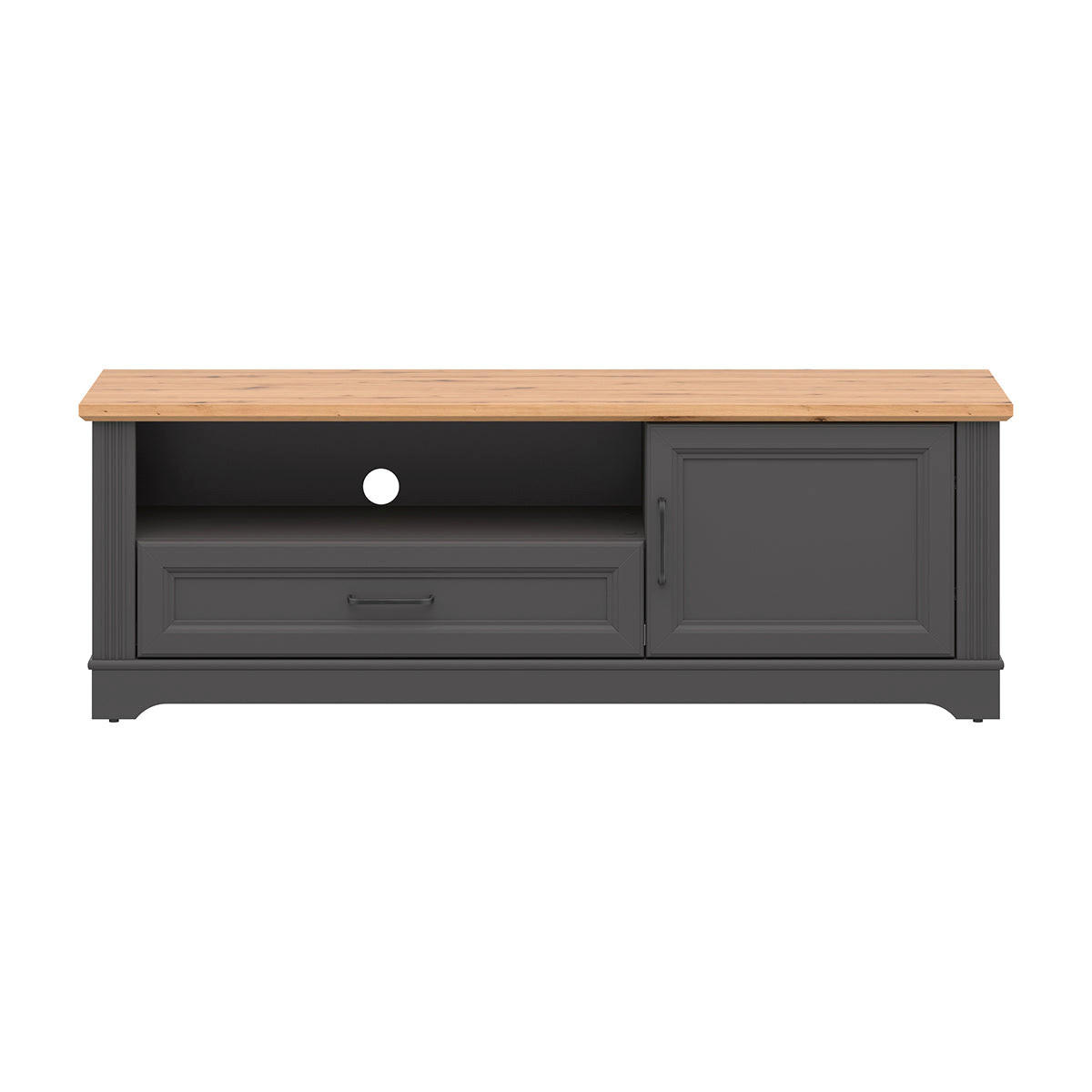 TV-MÖBEL Charlie Grau - Grau, Holzwerkstoff (150/51/42cm) - Petits-meubles