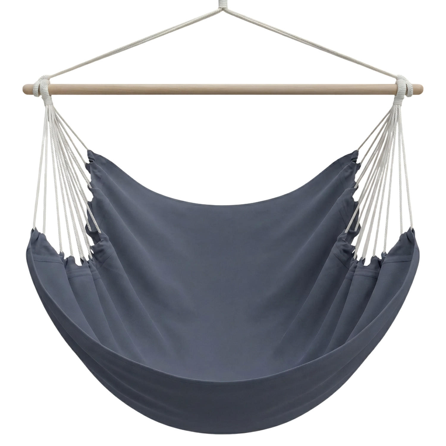 XXL HÄNGESESSEL 185/130 cm Belastbar bis 150 kg Anthrazit - Grau, Textil (130/155/185cm) - Amanka