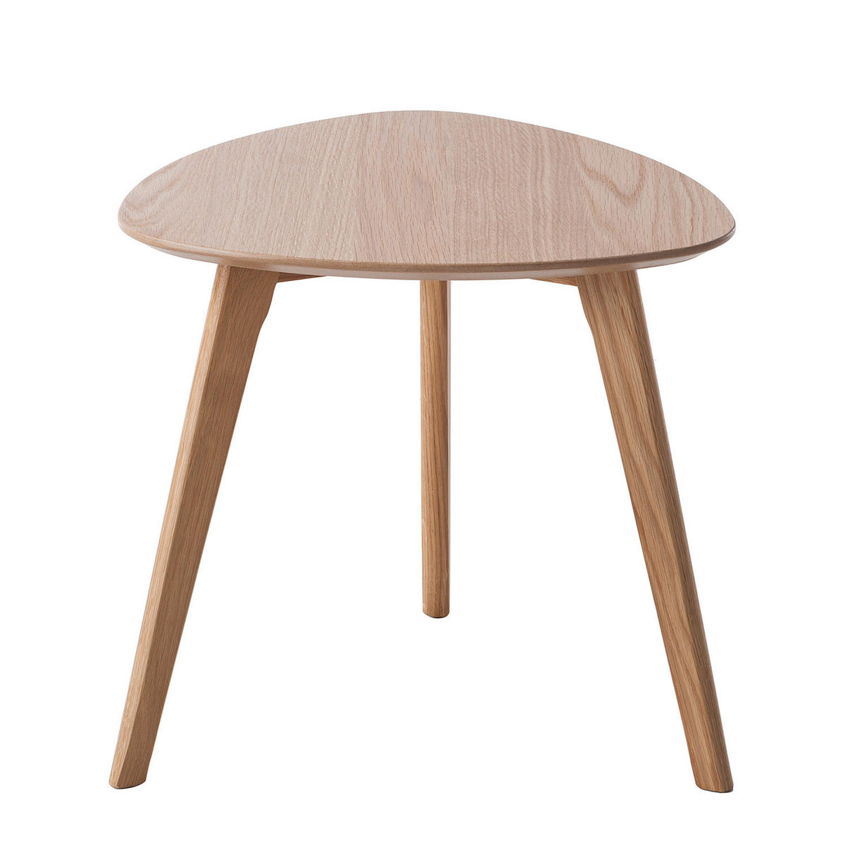 BEISTELLTISCH - Eiche teilmassiv - Eichefarben, Holz/Holzwerkstoff (48/48/45cm) - home24
