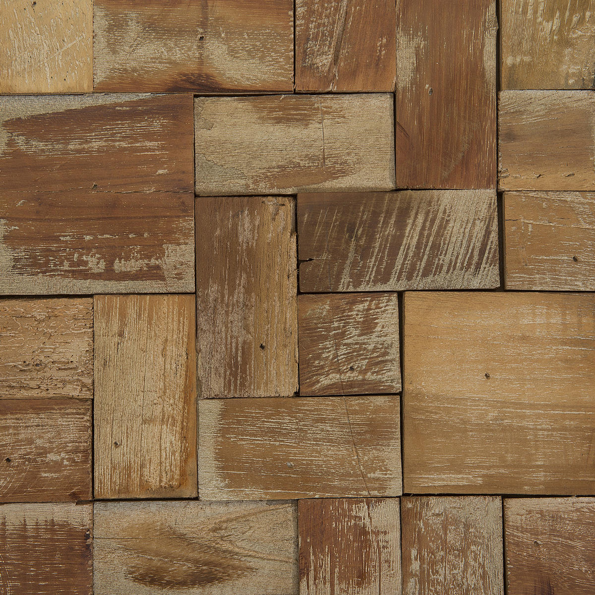 COUCHTISCH Teakholz hellbraun quadratisch 80/80 cm Gambo - Hellbraun, Holz (80/80/33cm) - Beliani