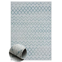 OUTDOORTEPPICH Lumina Petrol,Hellgrau,Creme 160/230 cm - Petrol, Textil (160/230cm) - My-Rug