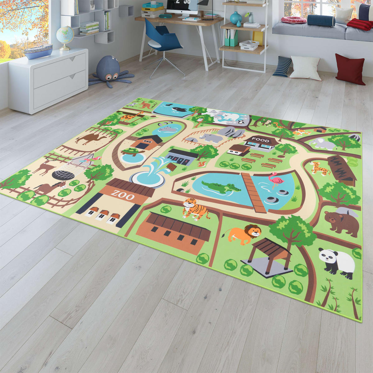 KINDERTEPPICH Beige 200 x 200 cm - Beige, Kunststoff (200/200cm) - TT Home