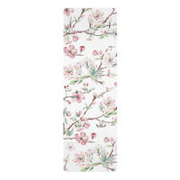 WANDGARDEROBE - Aquarell Zweige von Apfelblüten in Rosa und Weiß 34/105 cm - Weiß, Holzwerkstoff (34/105/1.6cm) - Bilderwelten