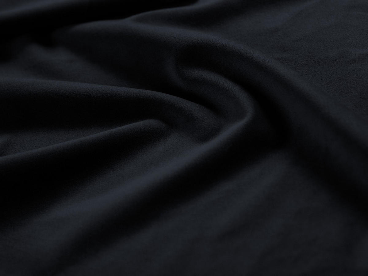 BETT mit Bettkasten und Kopfteil Campi aus Samt dunkelblau 200x180cm - Dunkelblau, Textil (180/200cm) - Cosmopolitan Design