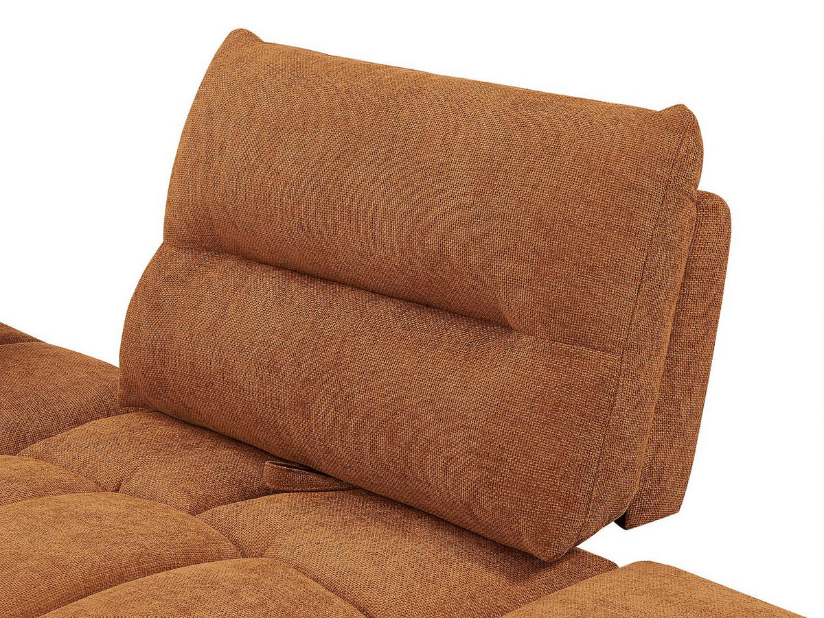 SESSEL mit gerader Rückenlehne - 1 -Sitzer - Polyester - terracotta - APOLIU - Braun, Textil (113/93/113cm) - Vente-Unique