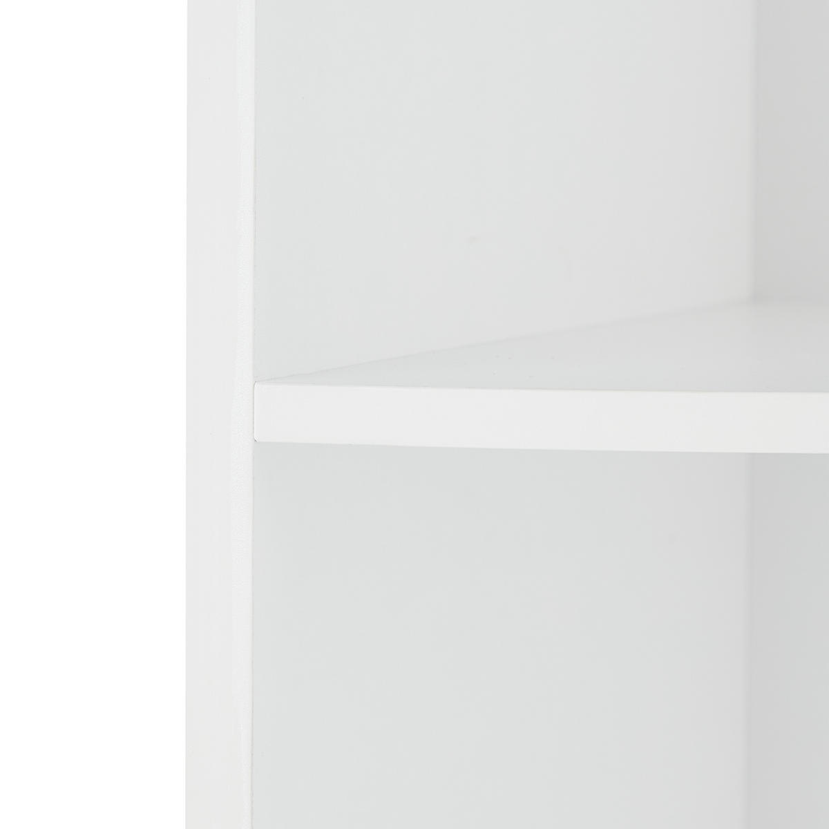 ECKREGAL - Weiß, Holzwerkstoff (57/180/40cm) - Relaxdays