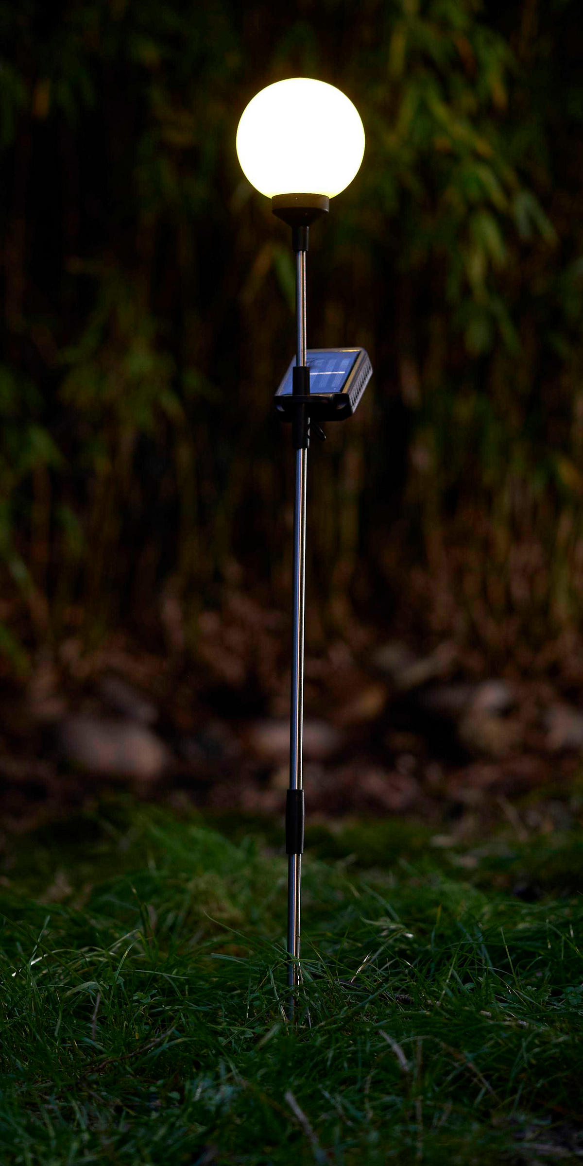 LED-SOLAR-GARTENSTÄBE - automatische Beleuchtung für stimmungsvolles Licht im Außenbereich - Weiß, Kunststoff (10/10/80cm) - Northpoint