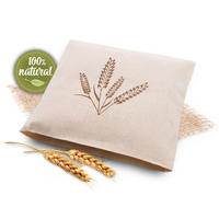 WÄRMEKISSEN, 21x21 cm, 100% Baumwolle, Weiß - Beige, Textil (21/2/21cm) - Zollner